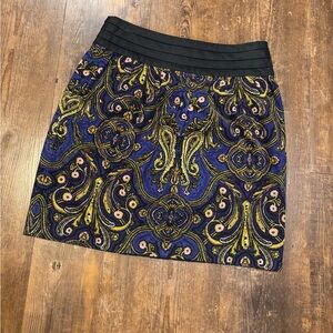 Vintage Anthro Corduroy Patterned Skirt